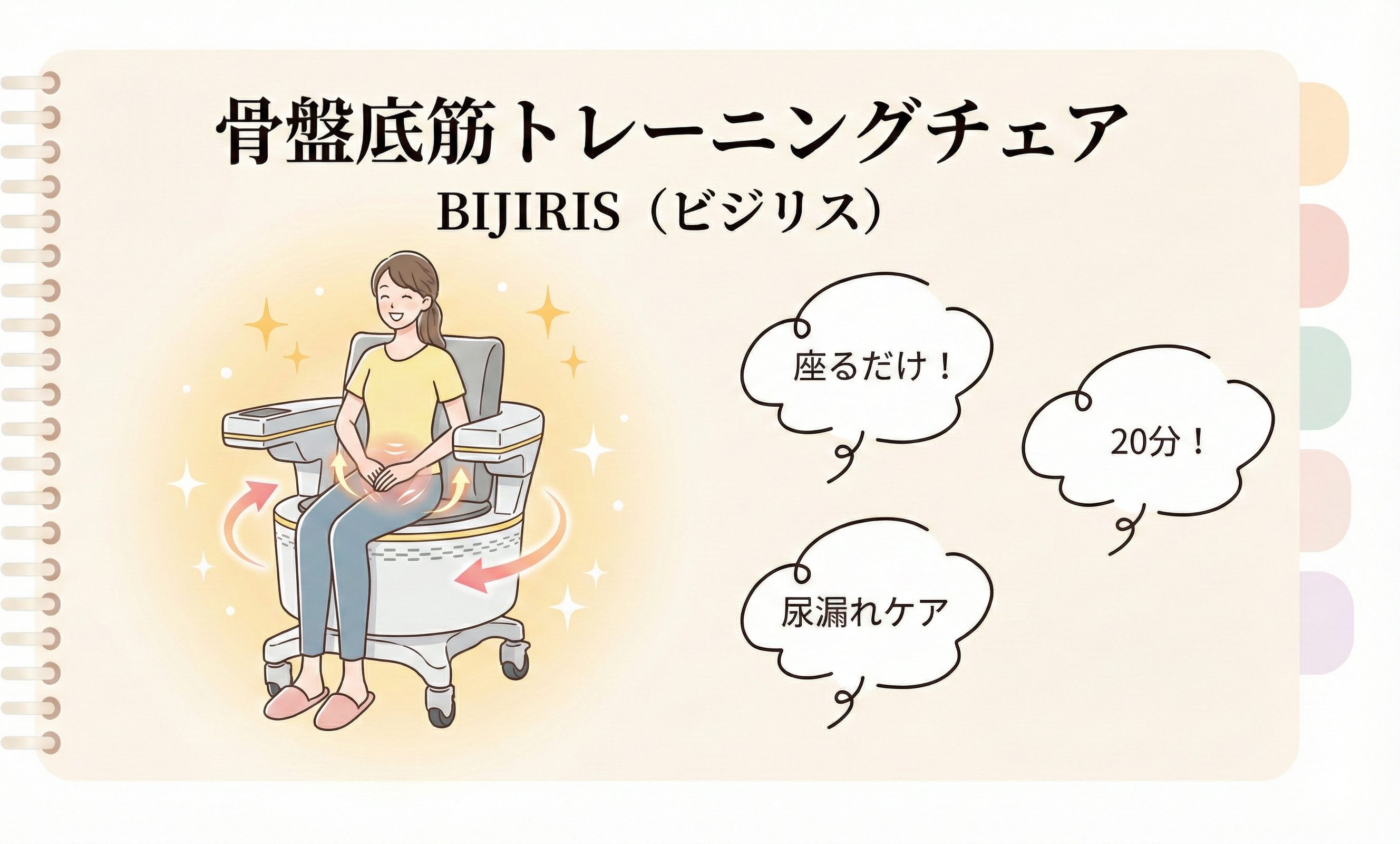 骨盤底筋トレーニングチェアBIJIRIS（ビジリス）｜大阪市住吉区 きしも