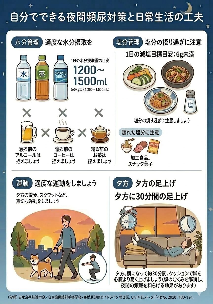 大阪市住吉区のきしもとクリニック泌尿器科が夜間頻尿の対策を解説。